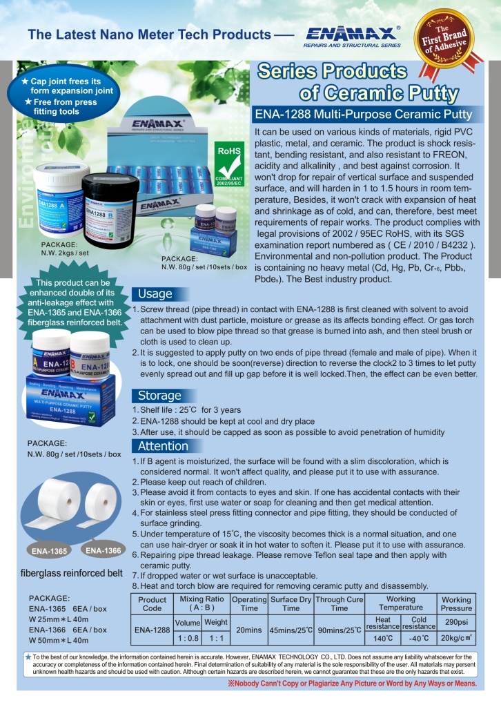 ENA-1288Multi-purpose ceramic putty